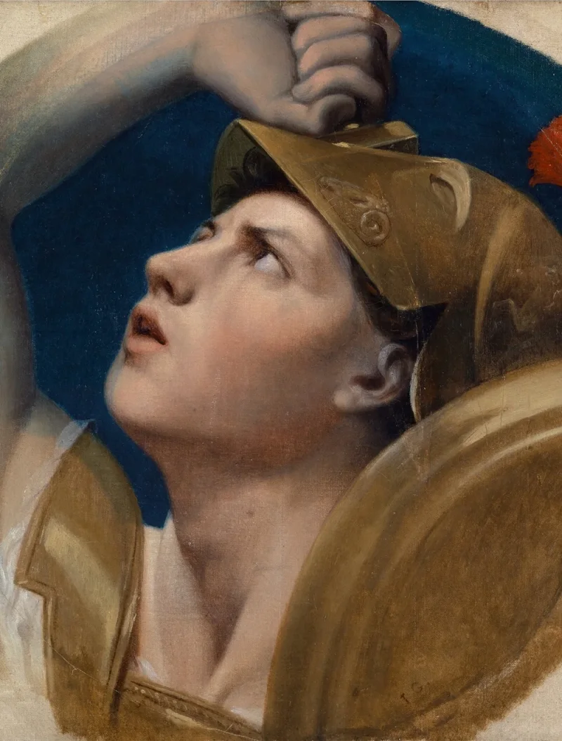 Jean-Auguste Dominique Ingres – Mars  1864 | Giclée Kunstdruck gerahmt