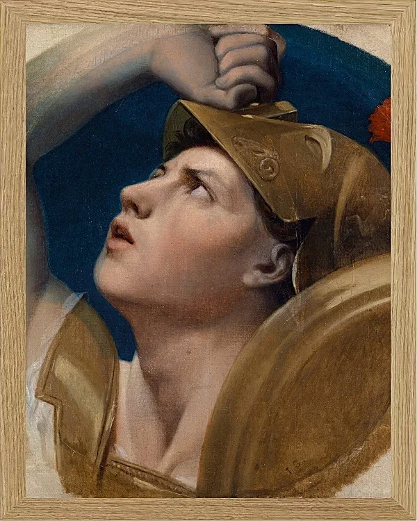 Jean-Auguste Dominique Ingres – Mars  1864 | Giclée Kunstdruck gerahmt