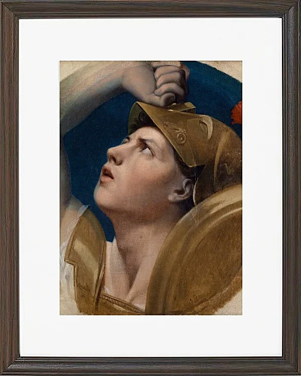Jean-Auguste Dominique Ingres – Mars  1864 | Giclée Kunstdruck gerahmt