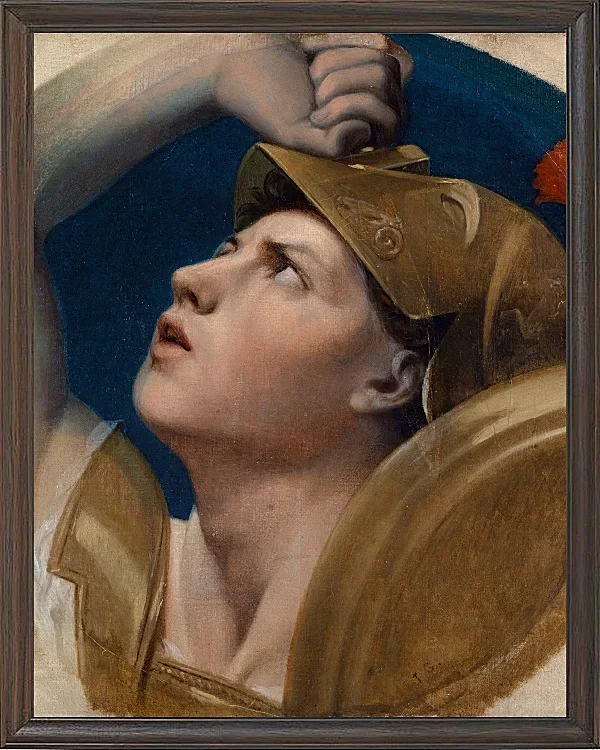 Jean-Auguste Dominique Ingres – Mars  1864 | Giclée Kunstdruck gerahmt
