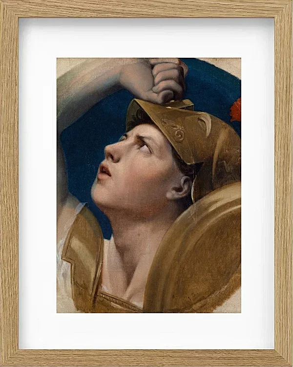 Jean-Auguste Dominique Ingres – Mars  1864 | Giclée Kunstdruck gerahmt