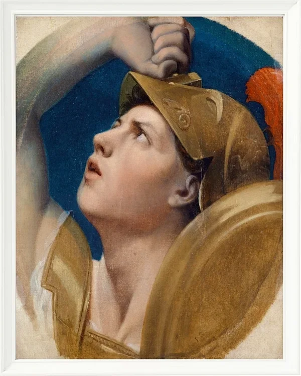 Jean-Auguste Dominique Ingres – Mars  1864 | Giclée Kunstdruck gerahmt