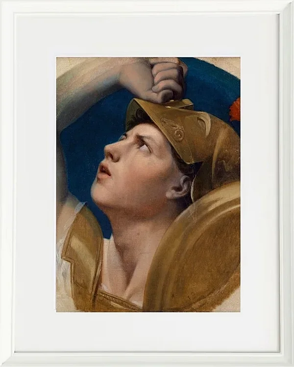 Jean-Auguste Dominique Ingres – Mars  1864 | Giclée Kunstdruck gerahmt