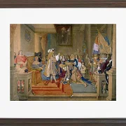 Jean-Auguste Dominique Ingres – Marschall de Berwick erhält das Goldene Vlies  1864 | Giclée Kunstdruck gerahmt