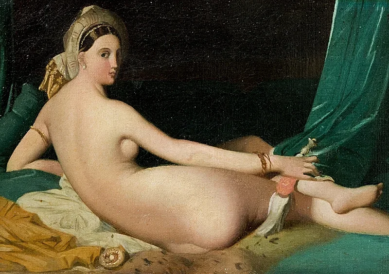Jean Auguste Dominique Ingres | Odalisque - 1830 | Indrammet kunsttryk | Klassicisme | formida