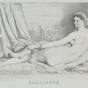 Jean Auguste Dominique Ingres | Odaliske - 1825 | Indrammet kunsttryk | Klassicisme | formida