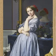 Jean-Auguste Dominique Ingres – Porträt der Gräfin von Haussonville  1845 | Giclée Kunstdruck gerahmt