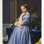 Jean-Auguste Dominique Ingres – Porträt der Gräfin von Haussonville  1845 | Giclée Kunstdruck gerahmt