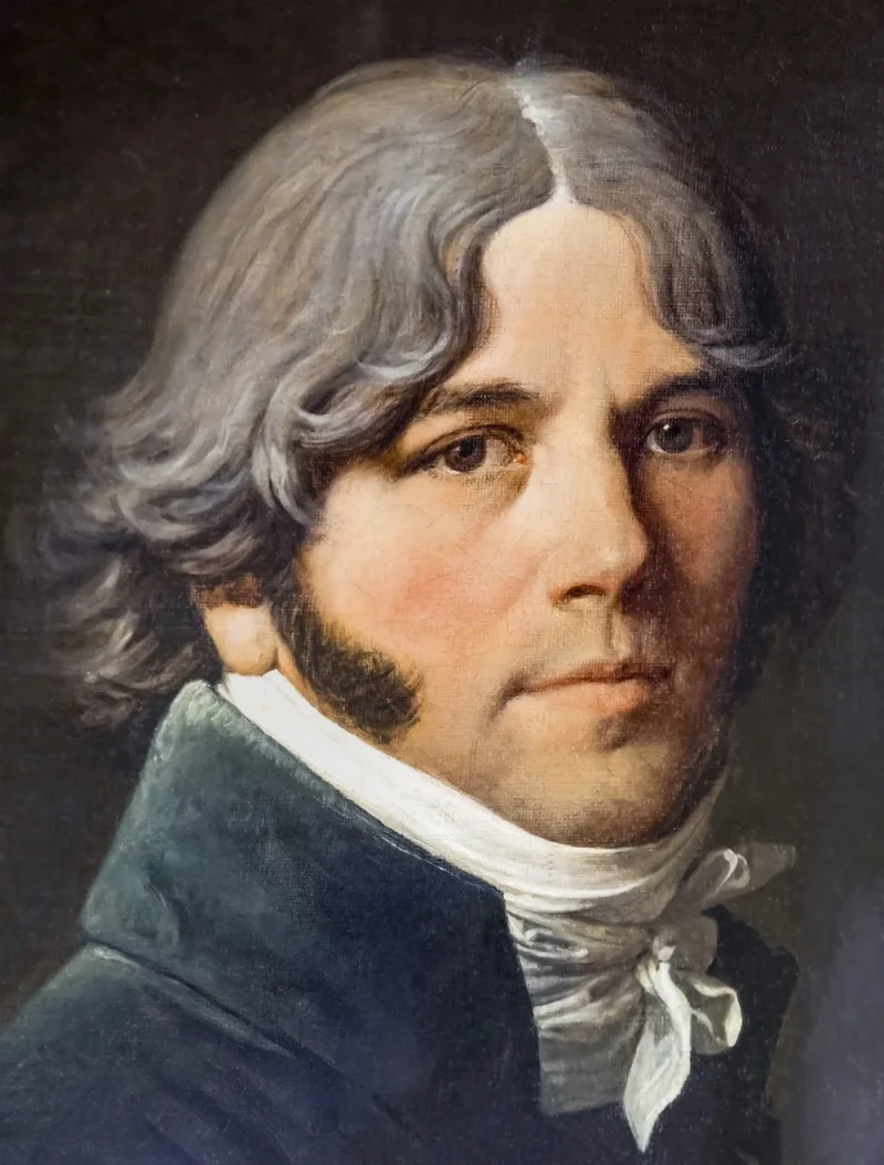 Jean-Auguste Dominique Ingres – Porträt von Jean-Marie-Joseph Ingres  1804 | Giclée Kunstdruck gerahmt