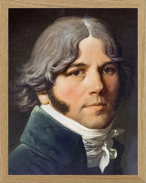 Jean-Auguste Dominique Ingres – Porträt von Jean-Marie-Joseph Ingres  1804 | Giclée Kunstdruck gerahmt