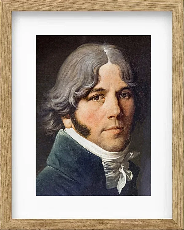 Jean-Auguste Dominique Ingres – Porträt von Jean-Marie-Joseph Ingres  1804 | Giclée Kunstdruck gerahmt