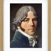 Jean-Auguste Dominique Ingres – Porträt von Jean-Marie-Joseph Ingres  1804 | Giclée Kunstdruck gerahmt
