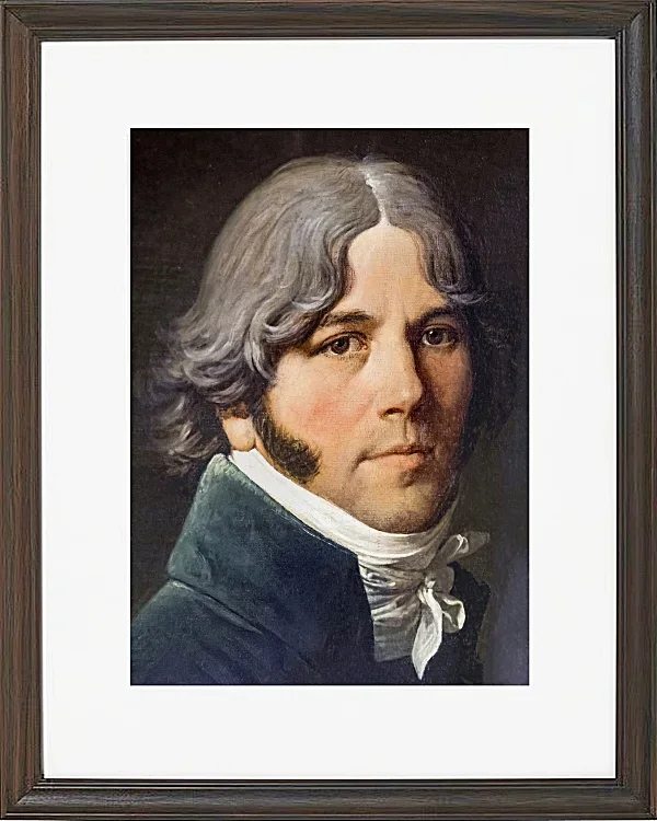 Jean-Auguste Dominique Ingres – Porträt von Jean-Marie-Joseph Ingres  1804 | Giclée Kunstdruck gerahmt