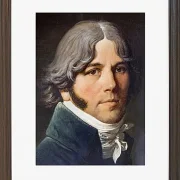 Jean-Auguste Dominique Ingres – Porträt von Jean-Marie-Joseph Ingres  1804 | Giclée Kunstdruck gerahmt