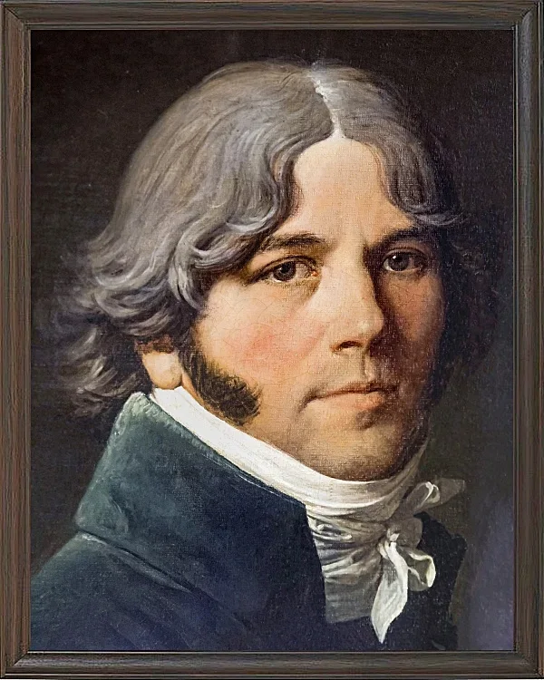 Jean-Auguste Dominique Ingres – Porträt von Jean-Marie-Joseph Ingres  1804 | Giclée Kunstdruck gerahmt