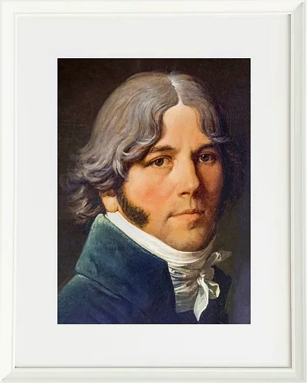 Jean-Auguste Dominique Ingres – Porträt von Jean-Marie-Joseph Ingres  1804 | Giclée Kunstdruck gerahmt