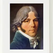 Jean-Auguste Dominique Ingres – Porträt von Jean-Marie-Joseph Ingres  1804 | Giclée Kunstdruck gerahmt