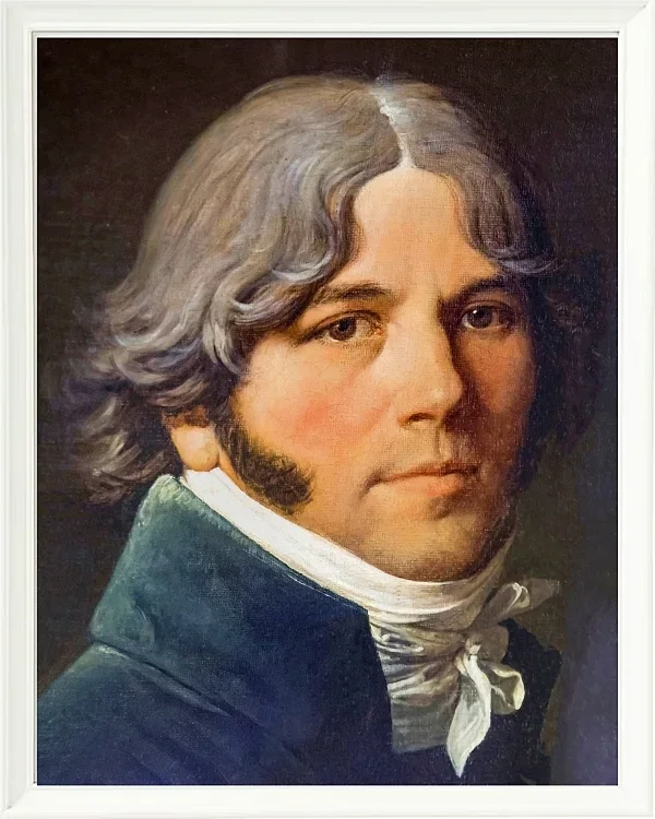 Jean-Auguste Dominique Ingres – Porträt von Jean-Marie-Joseph Ingres  1804 | Giclée Kunstdruck gerahmt