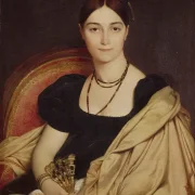 Jean-Auguste Dominique Ingres – Porträt von Madame Duvaucey  1835 | Giclée Kunstdruck gerahmt