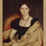 Jean-Auguste Dominique Ingres – Porträt von Madame Duvaucey  1835 | Giclée Kunstdruck gerahmt