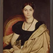 Jean-Auguste Dominique Ingres – Porträt von Madame Duvaucey  1835 | Giclée Kunstdruck gerahmt