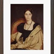 Jean-Auguste Dominique Ingres – Porträt von Madame Duvaucey  1835 | Giclée Kunstdruck gerahmt