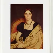 Jean-Auguste Dominique Ingres – Porträt von Madame Duvaucey  1835 | Giclée Kunstdruck gerahmt