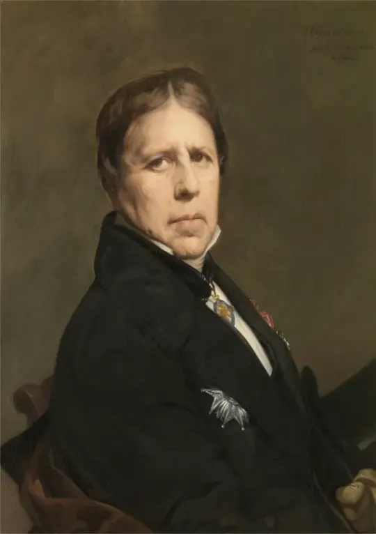 Jean Auguste Dominique Ingres | Selvportræt - 1865 | Indrammet kunsttryk | Klassicisme | formida