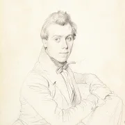 Jean Auguste Dominique Ingres | Arkitekten Charles-Victor Famin - 1836 | Indrammet kunsttryk | Klassicisme | formida