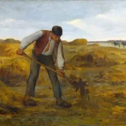 Jean-François Millet | Bonde, der spreder gødning – 1854 | Indrammet kunsttryk | Realisme