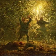 Jean-François Millet | Vogelnestbrüter | Gerahmter Kunstdruck | Realismus