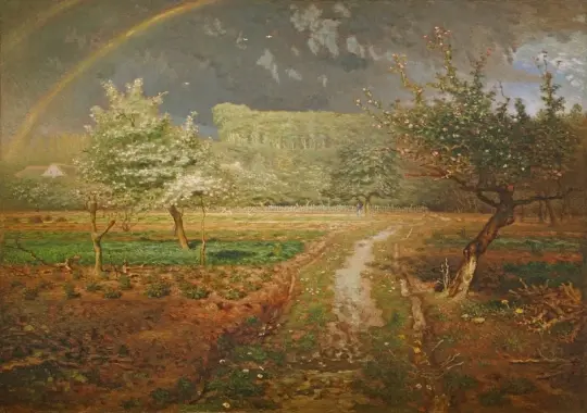 Jean-François Millet | Forår i Barbizon – 1873 | Indrammet kunsttryk | Realisme