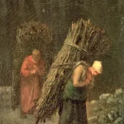 Jean-François Millet | Bondekvinder med kvas – 1858 | Indrammet kunsttryk | Realisme