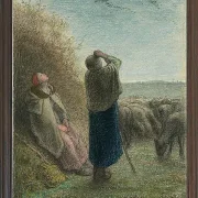 Jean-François Millet – Der Flug der Wildgänse 1862 | Giclée Kunstdruck gerahmt