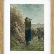Jean-François Millet – Der Flug der Wildgänse 1862 | Giclée Kunstdruck gerahmt