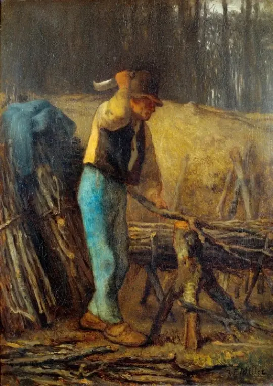 Jean-François Millet | Brændekløveren – 1801 | Indrammet kunsttryk | Realisme