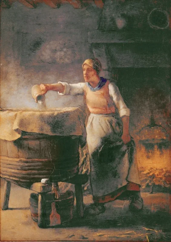 Jean-François Millet | Der Kessel - 1853 | Gerahmter Kunstdruck | Realismus