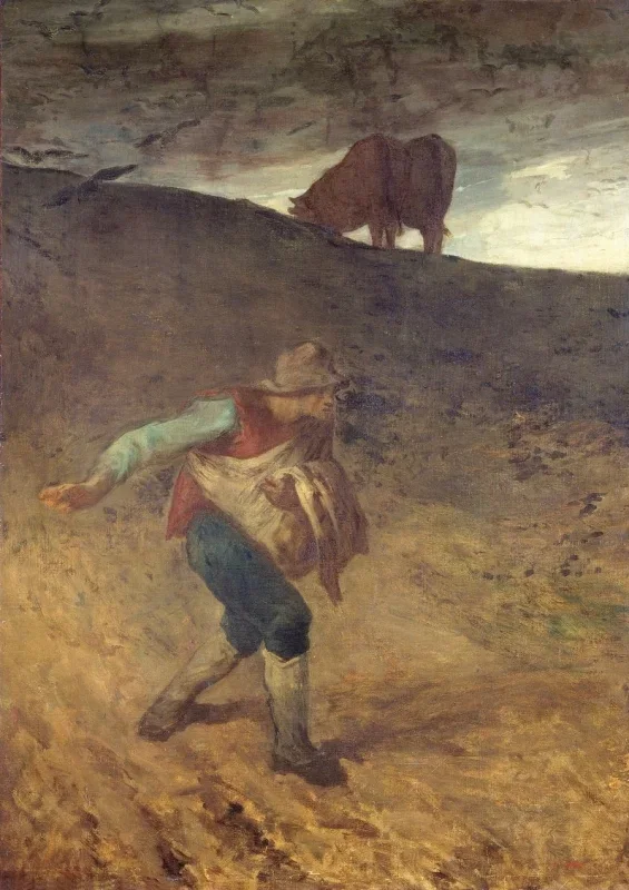 Jean-François Millet | Såmanden – 1847 | Indrammet kunsttryk | Realisme