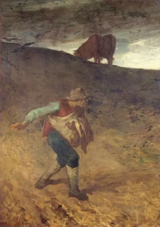 Jean-François Millet | Såmanden – 1847 | Indrammet kunsttryk | Realisme