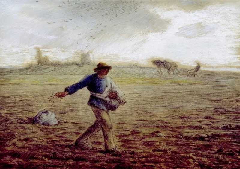 Jean-François Millet | Såmanden – 1865 | Indrammet kunsttryk | Realisme