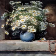 Jean-François Millet | Buketten af ​​margueritter – 1871 | Indrammet kunsttryk | Realisme