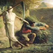 Jean-François Millet | Der Tod und der Holzfäller - 1859 | Gerahmter Kunstdruck | Realismus