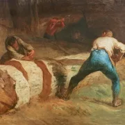 Jean-François Millet | Die Holzsäger - 1848 | Gerahmter Kunstdruck | Realismus