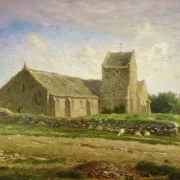 Jean-François Millet | Kirken i Gréville – 1874 | Indrammet kunsttryk | Realisme