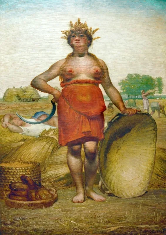 Jean-François Millet | Sommeren - 1866 | Indrammet kunsttryk | Realisme