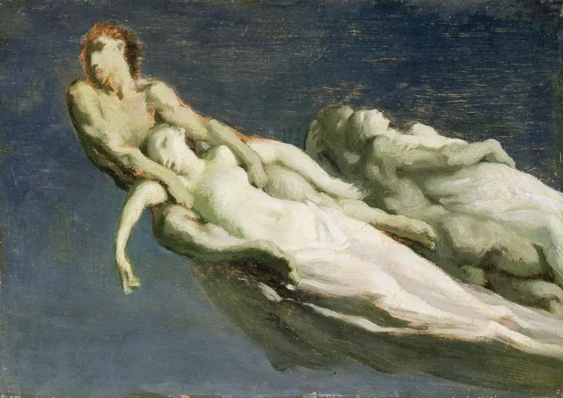 Jean-François Millet | Stjerneskuddene - 1868 | Indrammet kunsttryk | Realisme