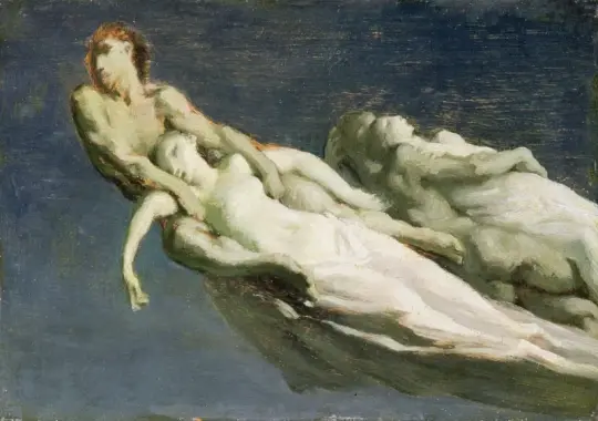 Jean-François Millet | Stjerneskuddene - 1868 | Indrammet kunsttryk | Realisme