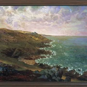 Jean-François Millet – Die Klippen von Gréville 1871 | Giclée Kunstdruck gerahmt