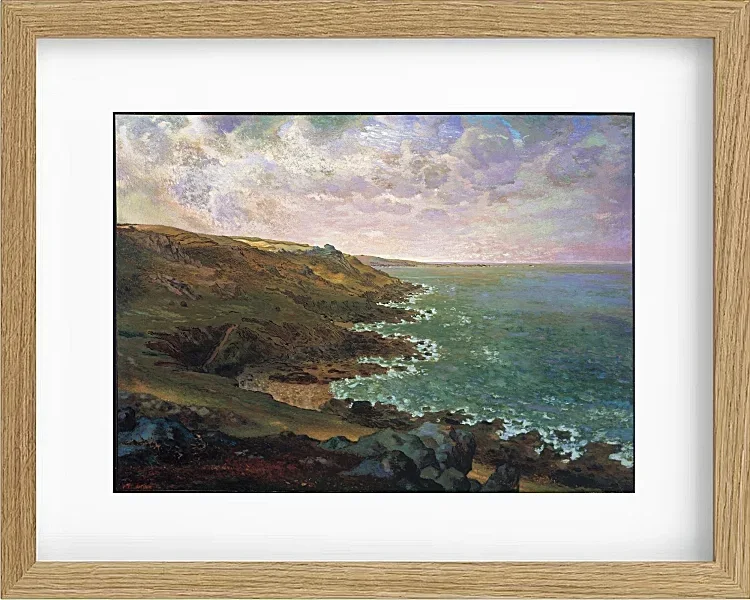 Jean-François Millet – Die Klippen von Gréville 1871 | Giclée Kunstdruck gerahmt