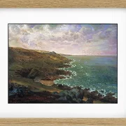Jean-François Millet – Die Klippen von Gréville 1871 | Giclée Kunstdruck gerahmt